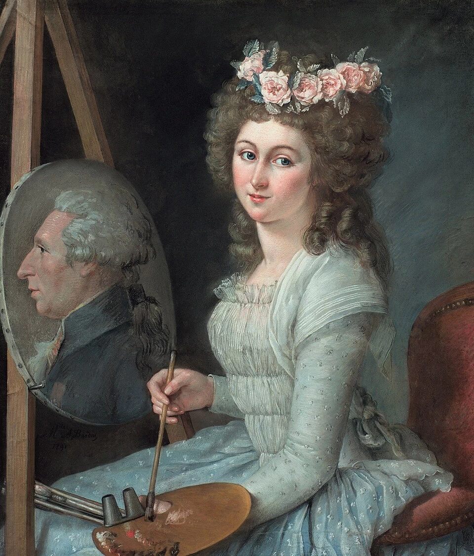 Autoritratto di suo padre, il pittore Jean Bardin - 1791